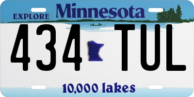 MN license plate 434TUL