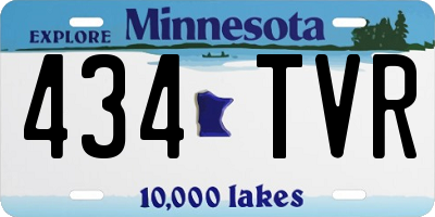 MN license plate 434TVR
