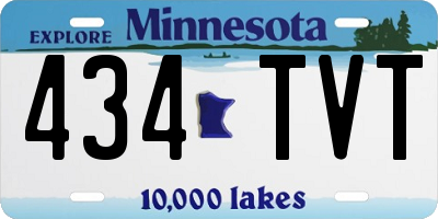 MN license plate 434TVT