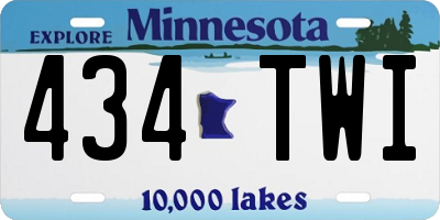 MN license plate 434TWI