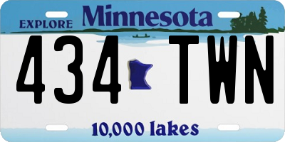 MN license plate 434TWN