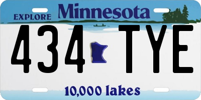 MN license plate 434TYE