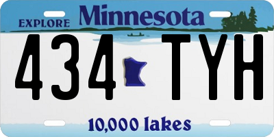 MN license plate 434TYH