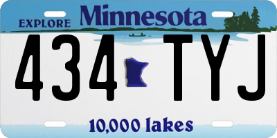 MN license plate 434TYJ