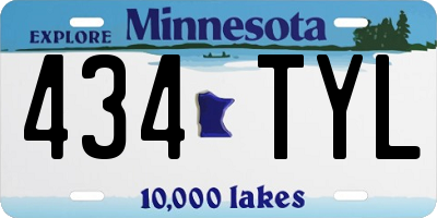MN license plate 434TYL
