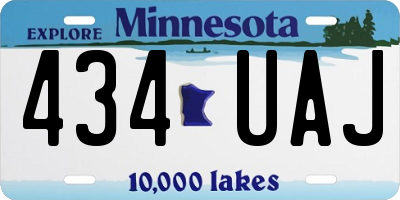 MN license plate 434UAJ