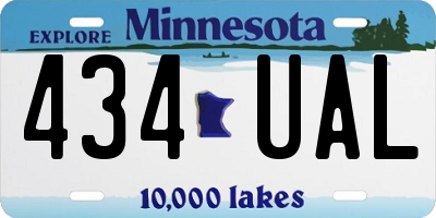 MN license plate 434UAL