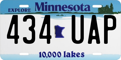 MN license plate 434UAP
