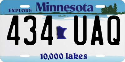 MN license plate 434UAQ
