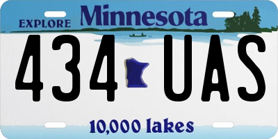 MN license plate 434UAS