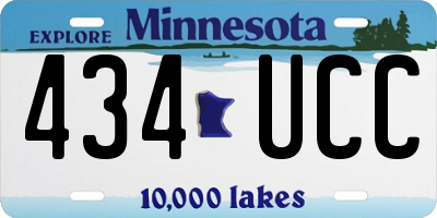 MN license plate 434UCC