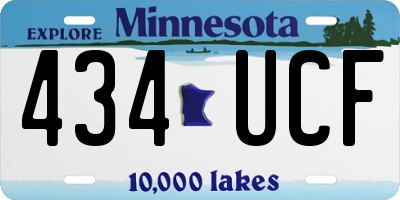 MN license plate 434UCF