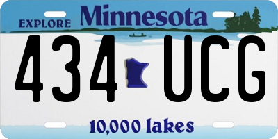MN license plate 434UCG