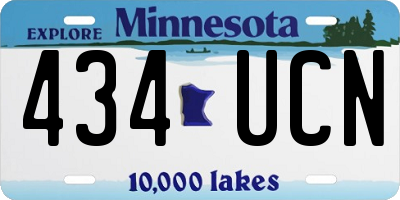 MN license plate 434UCN