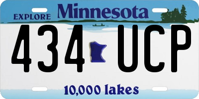 MN license plate 434UCP