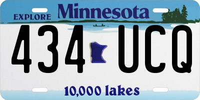 MN license plate 434UCQ