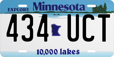 MN license plate 434UCT