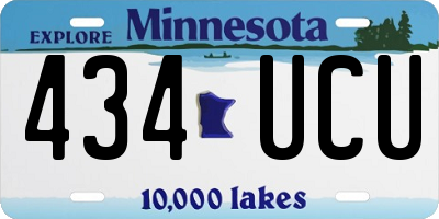 MN license plate 434UCU