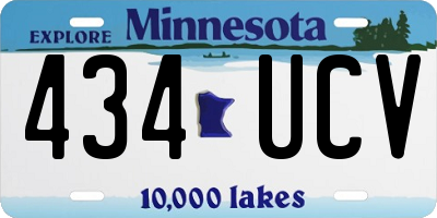 MN license plate 434UCV