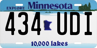 MN license plate 434UDI