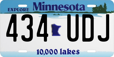 MN license plate 434UDJ