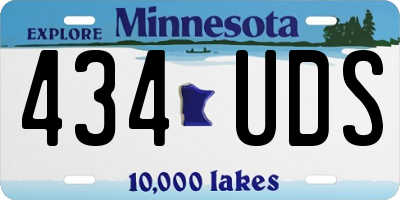 MN license plate 434UDS