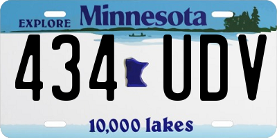 MN license plate 434UDV