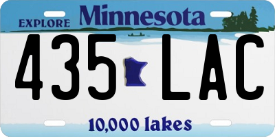 MN license plate 435LAC