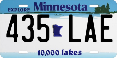 MN license plate 435LAE