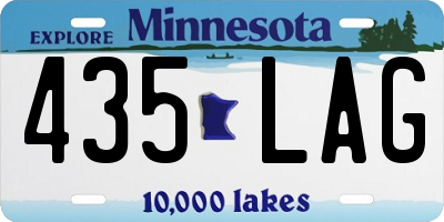 MN license plate 435LAG