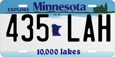 MN license plate 435LAH