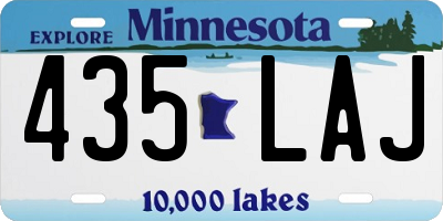 MN license plate 435LAJ