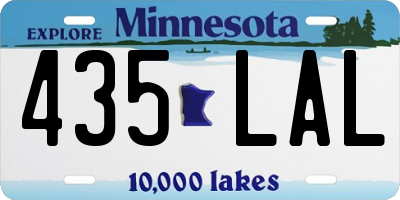 MN license plate 435LAL