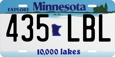 MN license plate 435LBL