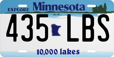 MN license plate 435LBS