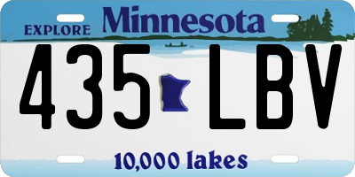 MN license plate 435LBV