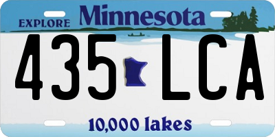 MN license plate 435LCA