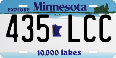 MN license plate 435LCC