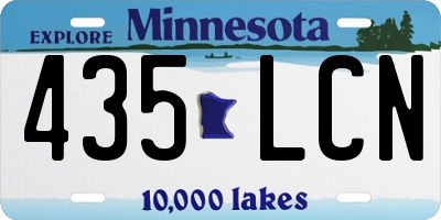 MN license plate 435LCN