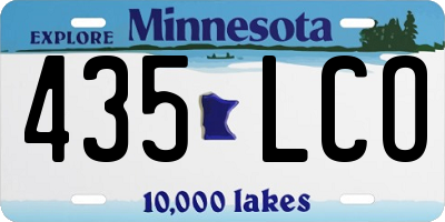 MN license plate 435LCO