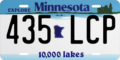 MN license plate 435LCP