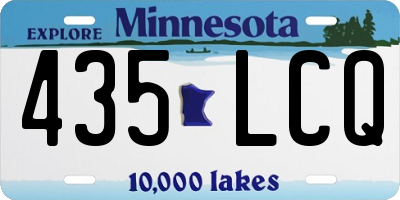 MN license plate 435LCQ