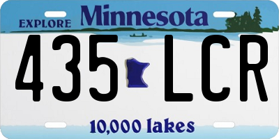 MN license plate 435LCR