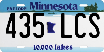 MN license plate 435LCS