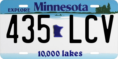 MN license plate 435LCV