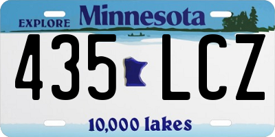 MN license plate 435LCZ