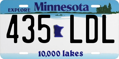 MN license plate 435LDL