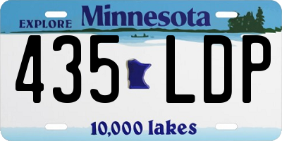MN license plate 435LDP