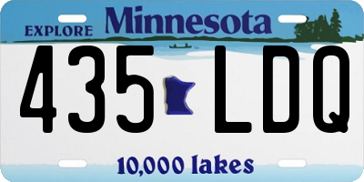 MN license plate 435LDQ