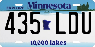 MN license plate 435LDU